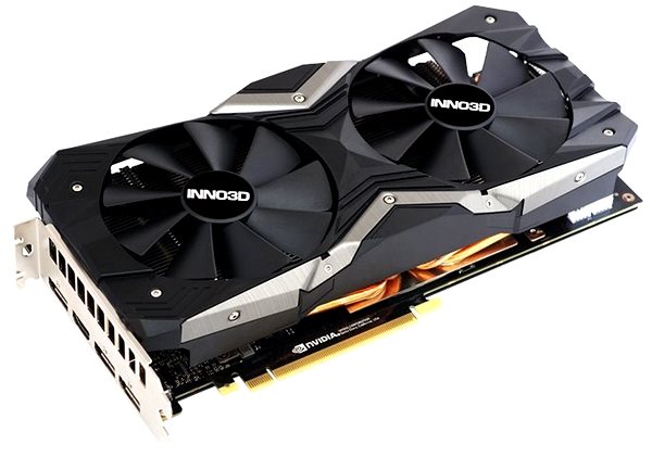 Graphics Card Inno3D GeForce RTX 2060 GAMING OC X2 Lateral view