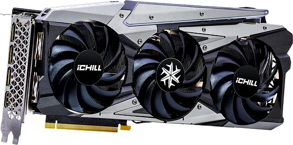 Graphics Card Inno3D GeForce RTX 3070 iCHILL X3 LHR Lateral view