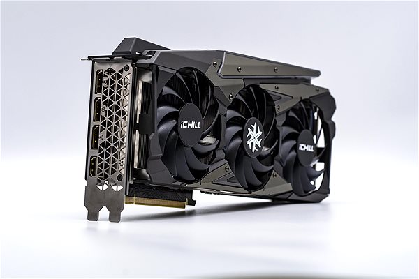 Graphics Card Inno3D GeForce RTX 3080 iCHILL X4 LHR Lateral view