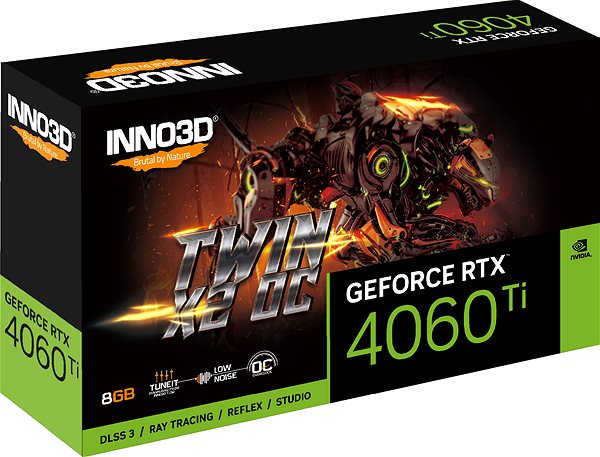 Grafická karta Inno3D GeForce RTX 4060 Ti Twin X2 OC ...