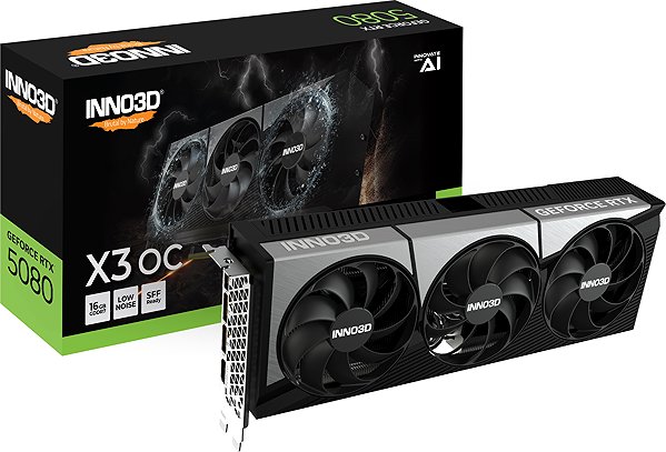 Grafická karta Inno3D GeForce RTX 5080 X3 OC 16G ...