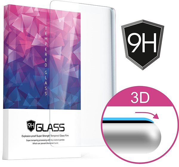 Schutzglas Icheckey 3D Curved Tempered Glass Screen Protector Black für iPhone XS Mermale/Technologie