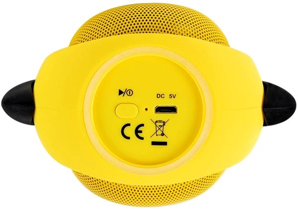 Bluetooth Speaker iCutes Bluetooth Yellow Dog Connectivity (ports)