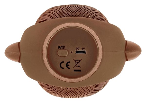 Bluetooth Speaker iCutes Bluetooth Brown Dog Connectivity (ports)