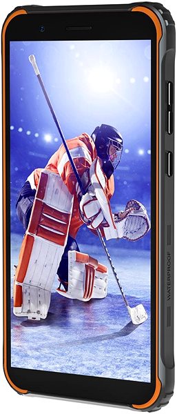 Mobiltelefon Blackview GBV4900 Pro narancssárga Oldalnézet