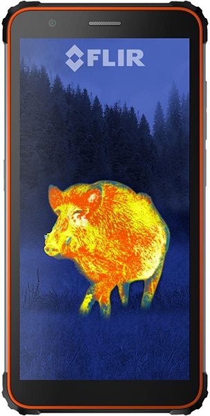 Mobiltelefon Blackview GBV6600 Pro Thermo narancssárga Képernyő