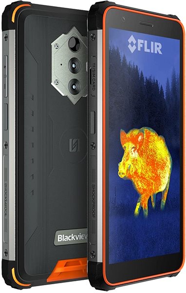 Handy Blackview GBV6600 Pro Thermo orange Lifestyle