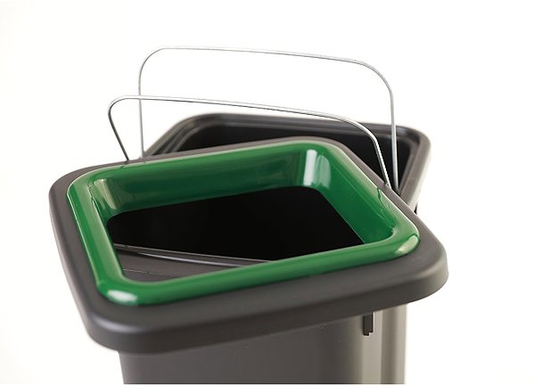 Odpadkový koš Igotrend, 714002 Koš na tříděný odpad 20 l, FIT BIN černo/zelený ...