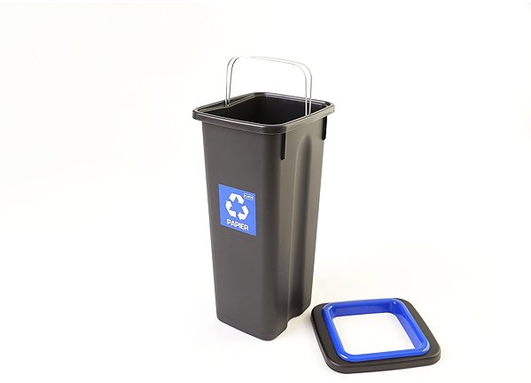 Odpadkový koš Igotrend, 714003 Koš na tříděný odpad 20 l, FIT BIN černo/modrý ...