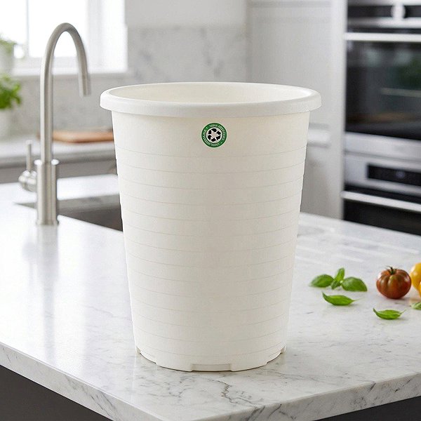 Mülleimer Igotrend Papierkorb 15 l, weiß Lifestyle