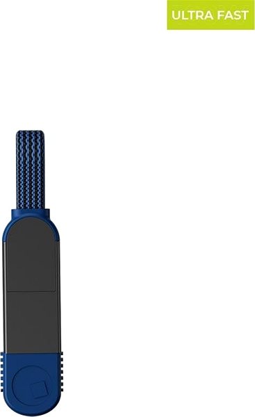 Data Cable inCharge X - 6-in-1 Charging and Data Cable, Sapphire Blue Screen