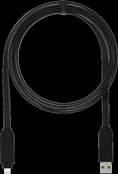Dátový kábel inCharge X MAX – nabíjací a dátový kábel 6 v 1, 1,5 m, čierny Screen