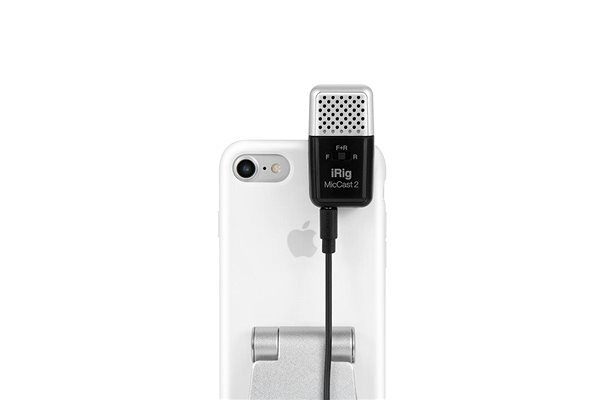 Microphone IK Multimedia iRig Mic Cast 2 Lateral view