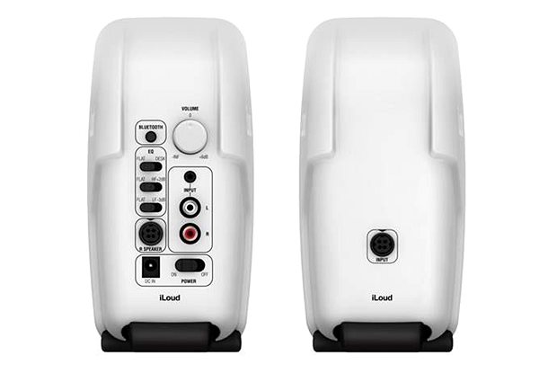 Lautsprecher IK Multimedia iLoud Micro Monitor - White Special Edition Rückseite