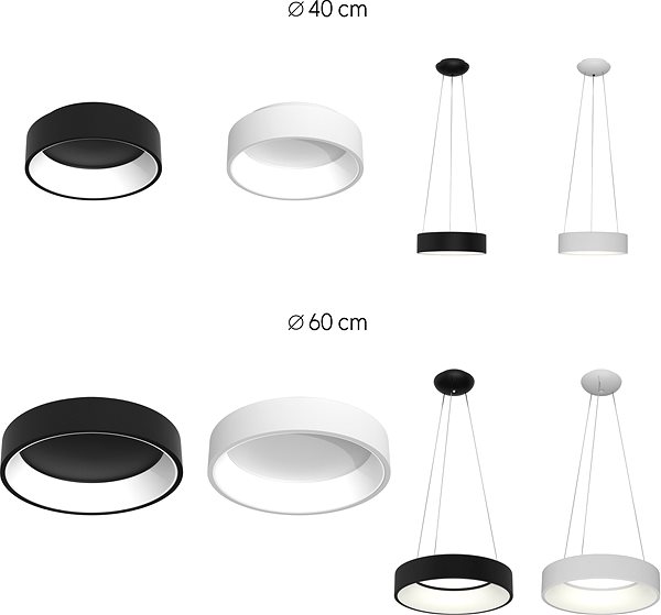 Ceiling Light Immax NEO AGUJERO 07022L Smart, 60cm, 39W, White Features/technology