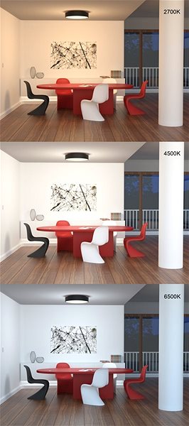 Ceiling Light Immax NEO RONDATE 07027L Smart, 80cm, 65W, Black Features/technology