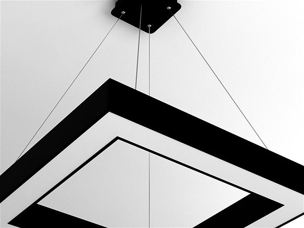 Ceiling Light Immax NEO CANTO Smart pendant light 80x80cm 60W black Zigbee 3.0 Features/technology