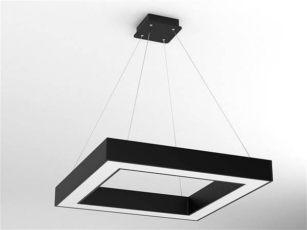 Mennyezeti lámpa Immax NEO CANTO Smart Szabályozható csillár 80x80cm 60W fekete Zigbee 3.0 Lifestyle