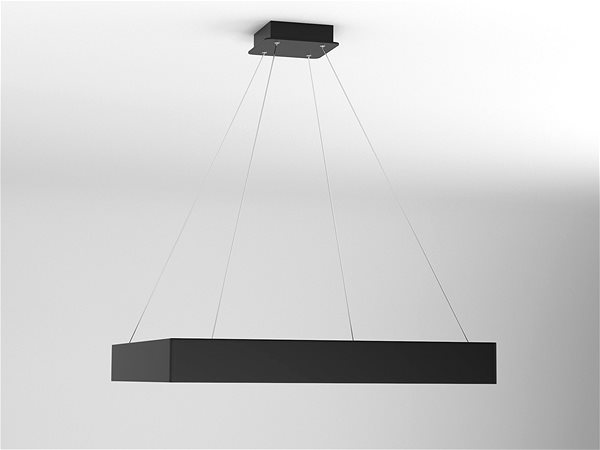 Mennyezeti lámpa Immax NEO CANTO Smart Szabályozható csillár 80x80cm 60W fekete Zigbee 3.0 Lifestyle