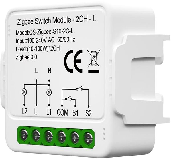 Switch IMMAX NEO Smart Controller (L) V8, 2-Tasten, Zigbee 3.0 ...