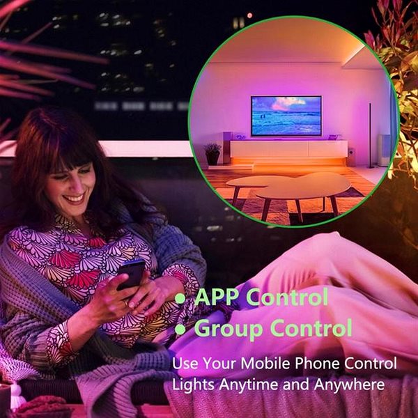 Stojací lampa IMMAX NEO LITE Smart Ambiente, 150 cm, 12 W,  RGB barevná, stmívatelná, WiFi ...