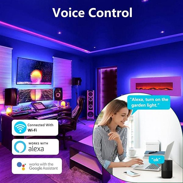 Stojací lampa IMMAX NEO LITE Smart Ambiente, 150 cm, 12 W,  RGB barevná, stmívatelná, WiFi ...