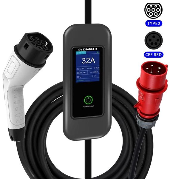 Nabíjecí stanice pro elektromobily IMMAX NEO LITE cestovní, EV/PHEV AC Type 2, 22 kW, Tuya ...