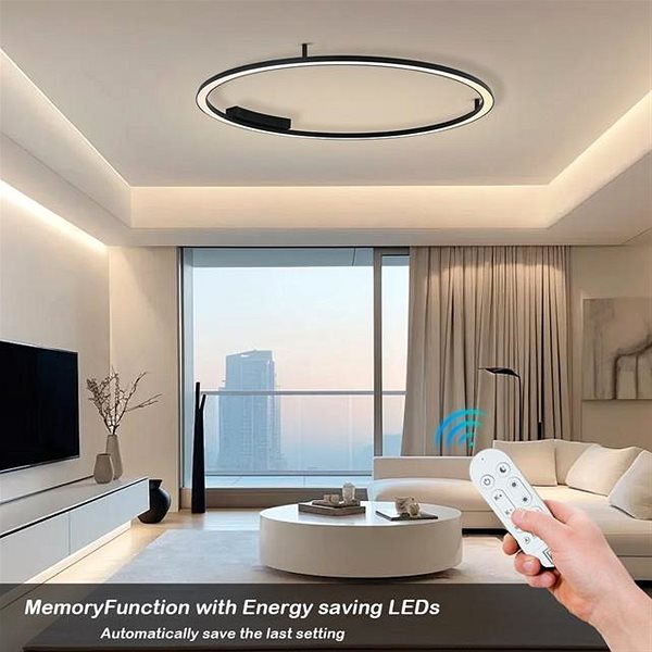 Ceiling Light IMMAX NEO FINO black, 120 cm 72W 4752lm Tuya Zigbee 3.0 with DO ...