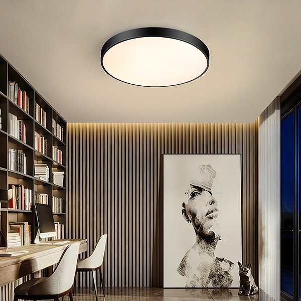 Deckenleuchte IMMAX NEO LITE SEMPLICI Smart, schwarz, 50 cm 48W 3468 lm Tuya WiFi BEACON ...