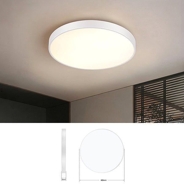 Deckenleuchte IMMAX NEO LITE SEMPLICI Smart, weiß, 40 cm 36W 2736 lm Tuya WiFi BEACON ...