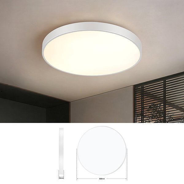 Mennyezeti lámpa IMMAX NEO LITE SEMPLICI Smart, fehér, 60 cm, 60W, 4500lm, Tuya WiFi BEACON ...