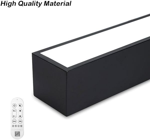 Ceiling Light IMMAX NEO LITE LUNGO Smart, Black, 90 cm 29W 2204lm Tuya WiFi BEACON ...