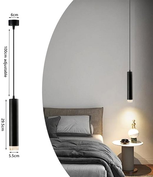 Ceiling Light IMMAX NEO PUNTO-ZA Smart pendant spotlight, GU10 4, 8W, RGB+CCT Zigbee 3.0 ...