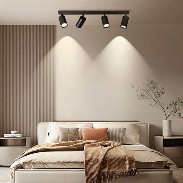 Ceiling Light IMMAX NEO PUNTO-4 Smart spot, linear, 4 heads GU10 4, 8W, RGB+CCT Zigbee 3.0 ...