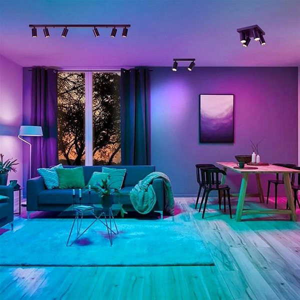 Ceiling Light IMMAX NEO LITE PUNTO-6 Smart spot, linear, 6 heads, GU10, 6W, RGB+CCT WiFi BEACON ...