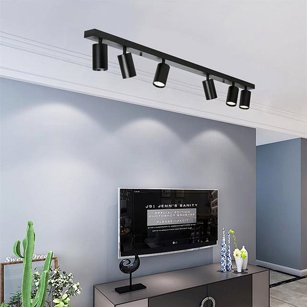 Ceiling Light IMMAX NEO LITE PUNTO-6 Smart spot, linear, 6 heads, GU10, 6W, RGB+CCT WiFi BEACON ...