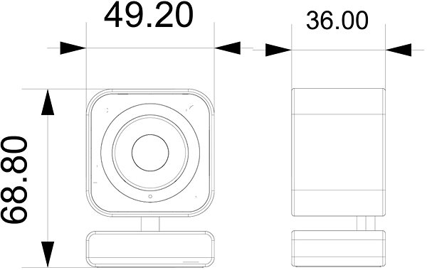 IP kamera IMMAX NEO LITE Smart Security vnitřní LITTLE CUBE, WiFi 2,4GHz, 3MP, ONVIF ...