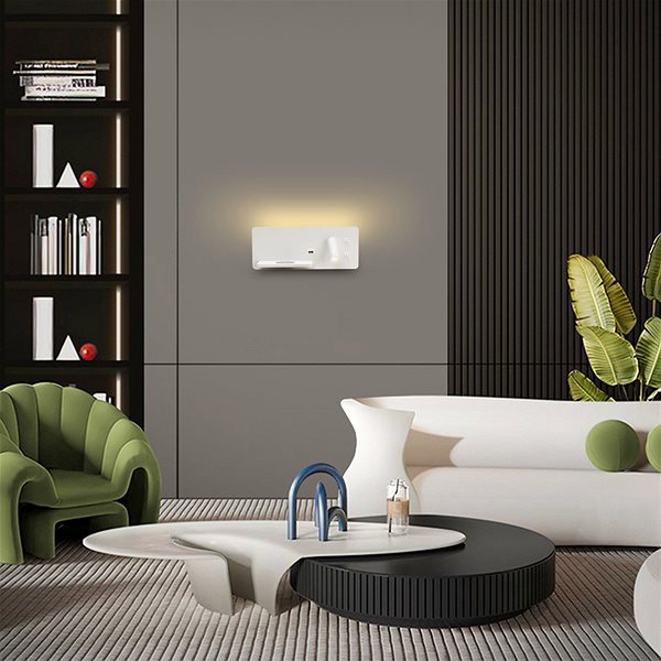 Spotlight IMMAX LED Be PREPARE 4in1, Spot mit QI-Ladung, USB, weiß, links ...