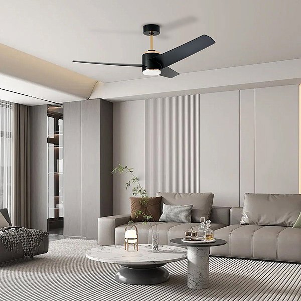 IMMAX NEO LITE BEAUTY Smart LED ceiling light with fan, Tuya WiFi, rose gold/black .