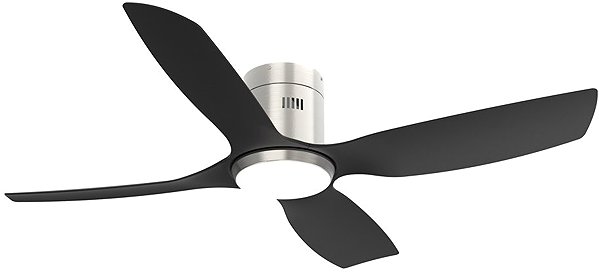 Ceiling Light IMMAX NEO LITE PURE Smart LED with fan, Tuya WiFi, silver/black ...