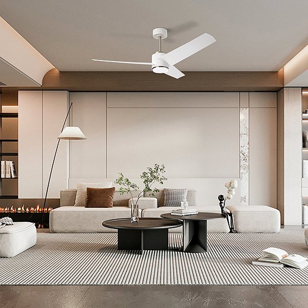 IMMAX NEO LITE BEAUTY Smart LED ceiling light with Tuya WiFi fan, white/silver .