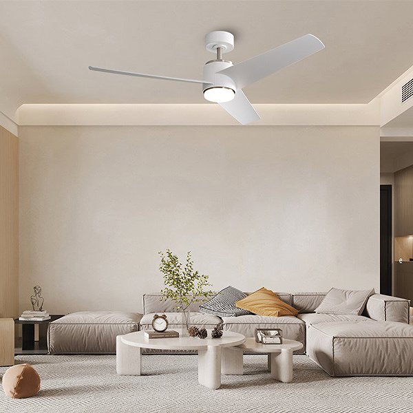 IMMAX NEO LITE BEAUTY Smart LED ceiling light with Tuya WiFi fan, white/silver .