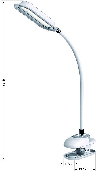 Tischlampe IMMAX CLIP LED CCT 7,5 W, weiß ...