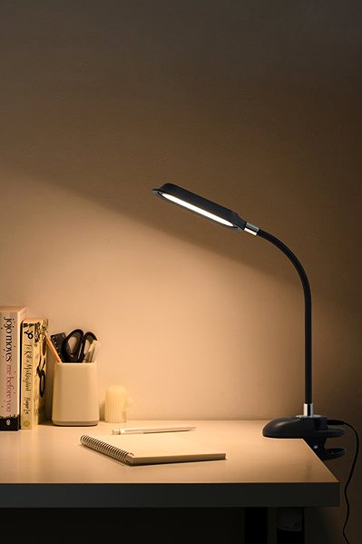 Tischlampe IMMAX CLIP LED CCT 7,5 W, schwarz ...