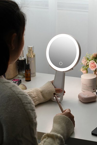 Kosmetikspiegel IMMAX SWEET Make up LED doppelseitig, 10x Vergrößerung, CCT, weiß .