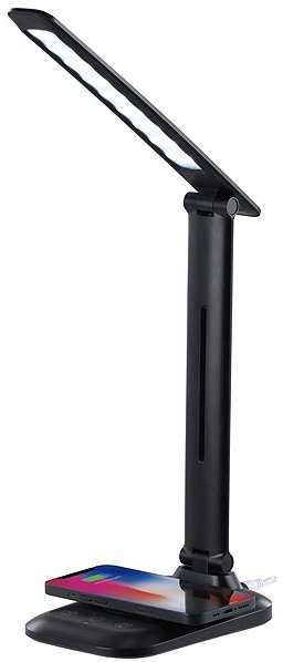 Tischlampe IMMAX LUMI LED mit kabellosem Qi-Laden, schwarz ...