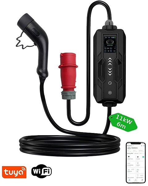 Charging station for electric vehicles IMMAX Travel charging station Immax NEO LITE for EV/PHEV AC Type 2 11kW Tuya .