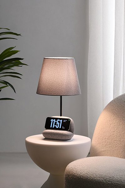 Tischlampe IMMAX SOFA LED mit kabelloser Qi-Ladestation, grau ...