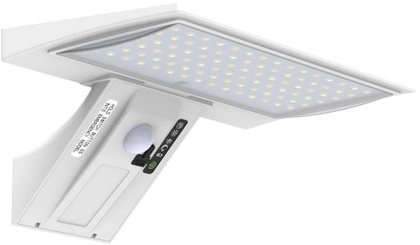 LED reflektor IMMAX Flipper Kültéri napelemes LED lámpa PIR érzékelővel és távirányítóval, 4,2 W, fehér Oldalnézet