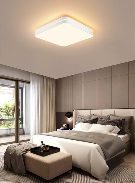 Ceiling Light Immax NEO LITE PERFECTO Smart ceiling light square 42cm, 48W white Tuya Wi-Fi Lifestyle